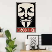 Poster Désobéissant (Bureau à domicile)
