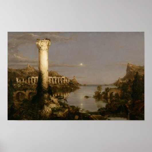 Poster Désolation (1836) — Ruines de l'Empire Thomas Cole (Devant)