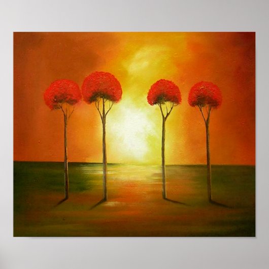 Poster Désolation Abstraite (Devant)