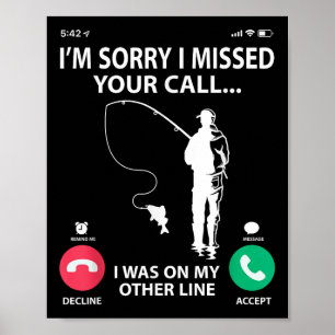 Poster Désolé d'avoir manqué votre appel j'étais sur mon