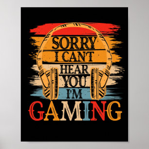 Poster Désolé de ne pas pouvoir vous entendre Je suis Jeu