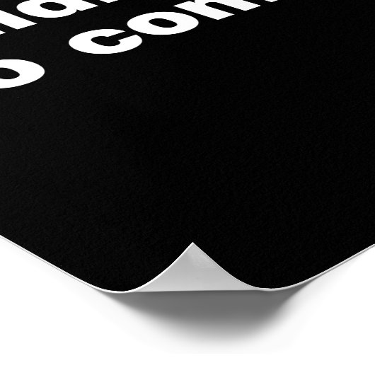 Poster Désolé d'être en retard. Je ne voulais pas venir (Coin)