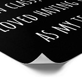 Poster désolé d'être le plus bruyant de la classe (Coin)
