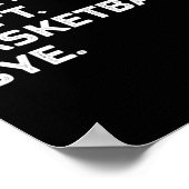 Poster Désolé - Impossible - Esquisse - Au revoir - Style (Coin)