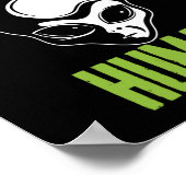 Poster Désolé, je ne parle pas le visage de l'Alien blanc (Coin)