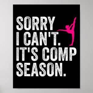 Poster Désolé, je ne peux pas venir Saison Cheer Gilrs Co