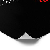 Poster Désolé -M Un Peu Grognon - Graphique de Crabe Mign (Coin)