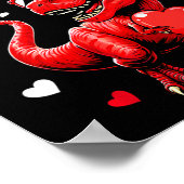 Poster Désolé Mesdames Mème Est Mon Saint-Valentin Dinosa (Coin)