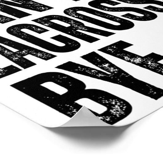 Poster Désolé ne peut pas faire de crosse (Coin)