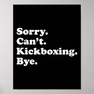 Poster Désolé, pas d'au revoir - Kickboxing drôle