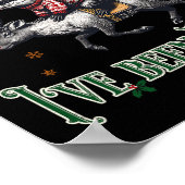 Poster Désolé Père Noël J'ai été Feral Opossum Christmas (Coin)