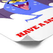 Poster Désolé pour Halloween Candy Blue Vampire Monster (Coin)