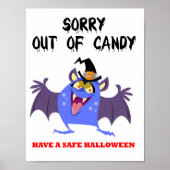 Poster Désolé pour Halloween Candy Blue Vampire Monster (Devant)
