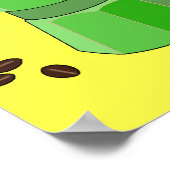 Poster d'Espresso Arc-en-ciel vert (Coin)