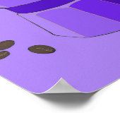 Poster d'Espresso Arc-en-ciel violet (Coin)