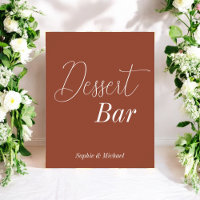 Dessert Bar Mariage Brown Terracotta