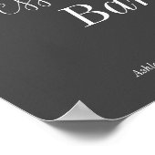 Poster Dessert Bar Mariage noir blanc (Coin)