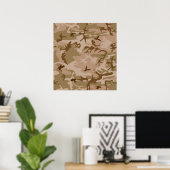 Poster Dessert Camo - Camouflage Marron (Bureau à domicile)