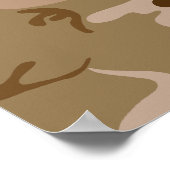 Poster Dessert Camo - Camouflage Marron (Coin)