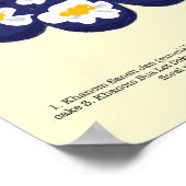 Poster Dessert thaïlandais Traditionnel - Monochrome (Coin)