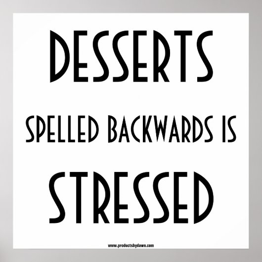 Poster Desserts (Devant)