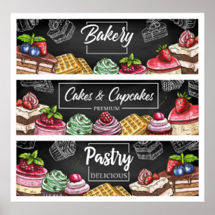 Poster Desserts sucrés