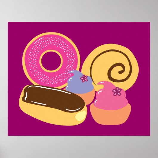 Poster Desserts tellement doux (Devant)