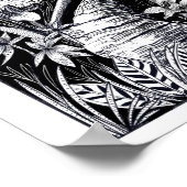 Poster Dessin à encre noire et blanche (Coin)