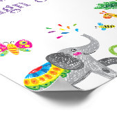 Poster Dessin à la main de dessin de Doodle Panneau perso (Coin)