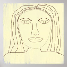 dessin abstrait fille