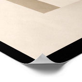 Poster Dessin Abstrait Scandinave Beige Neutre (Coin)