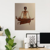 Poster dessin acrylique (Bureau à domicile)
