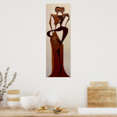 Poster dessin acrylique (Cuisine)