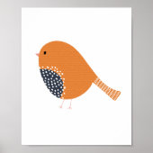 Poster Dessin Adorable d'un Canari à la Main (Devant)