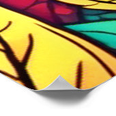 Poster Dessin animé Art Feuille (Coin)