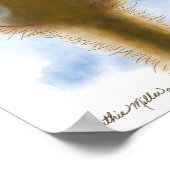 Poster Dessin animé d'autruche indignée (Coin)