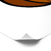 Poster dessin animé de chat Brown (Coin)