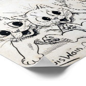 Poster Dessin animé de chat, Louis Wain (Coin)