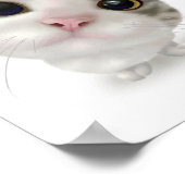 Poster Dessin animé de chaton tabby mignon (Coin)