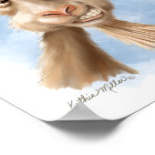 Poster Dessin animé de chèvre amusant (Coin)