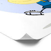 Poster dessin animé de hockey mignon (Coin)