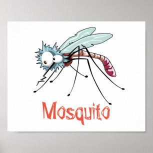 Poster Dessin animé de moustique
