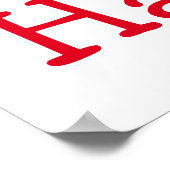 Poster dessin animé dinde souriante dans l'affiche de la  (Coin)