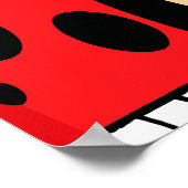 Poster dessin animé mignon grincer petit coccinelle (Coin)