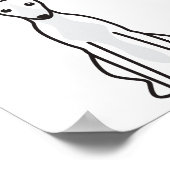 Poster Dessin animé Whippet Dog (Coin)