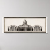 Poster Dessin architectural du Capitole des États-Unis -  (Devant)