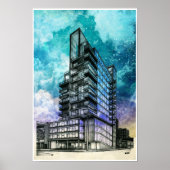 Poster Dessin architectural moderne (Devant)