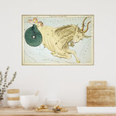 Poster Dessin astrologique de Capricorne (Cuisine)