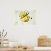 Poster Dessin astrologique de la bibliothèque (Cuisine)