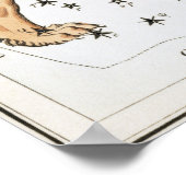 Poster Dessin astrologique de Leo (Coin)